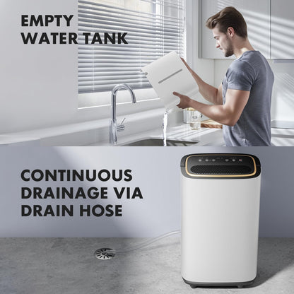 Sweetcrispy 30 Pint Portable Dehumidifier for Home