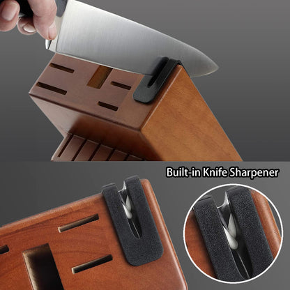 McCook Knife Set with Wooden Block & Sharpener