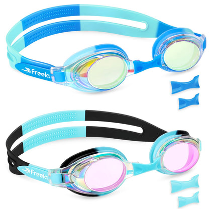 Kids Swim Goggles with Anti-Fog UV Protection