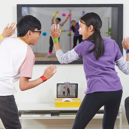 Hasbro Gaming Twister Air Game | AR App Play Game with Wrist and Ankle Bands | Links to Smart Devices | Active Party Games for Kids and Adults | Ages 8+ | for 1+ Players | F8158
