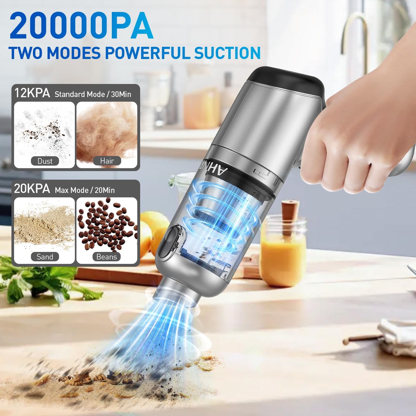 Cordless Handheld Vacuum Cleaner by AHNR