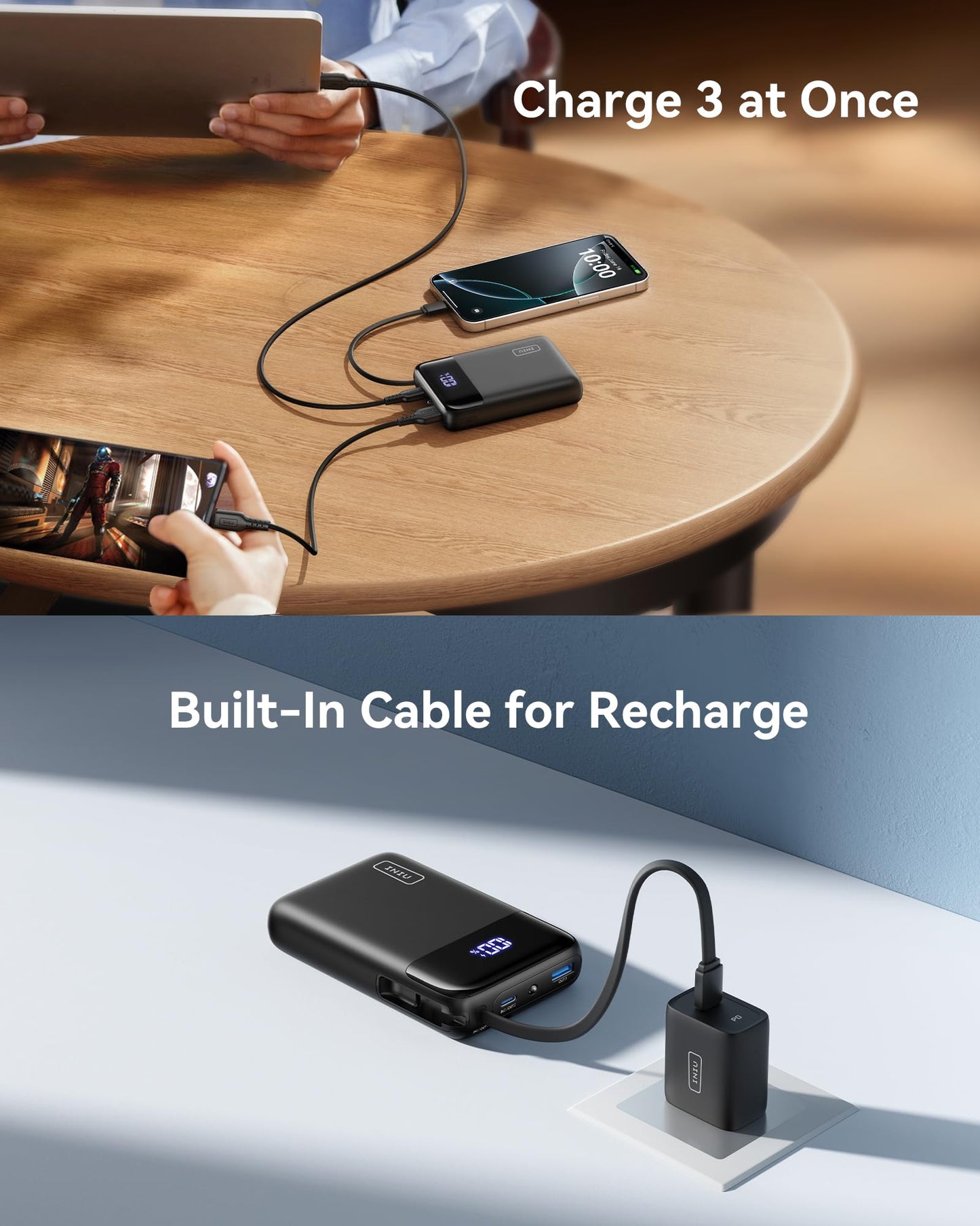 20000mAh INIU Portable Charger with USB-C Cable