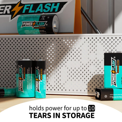 POWER FLASH AAA Alkaline Batteries, 36-Pack