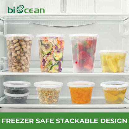 48-Pack Biocean Food Storage Containers with Lids