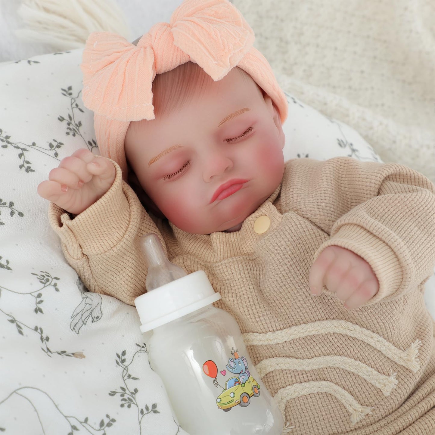 Reborn Baby Doll with Feeding Toy Kit