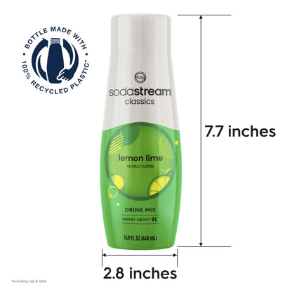 SodaStream Lemon Lime 4-Pack Carbonated Drink Mix