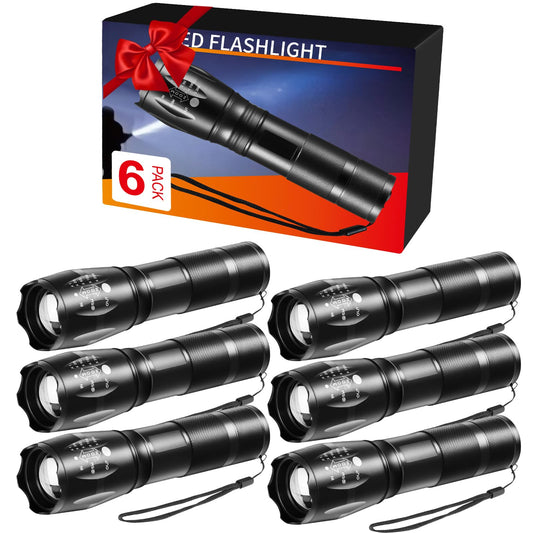 6 Pack High Lumens LED Tactical Flashlights