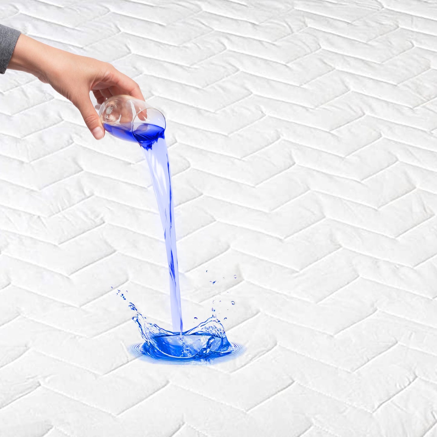 Waterguard Twin Mattress Protector, Hypoallergenic, 100% Cotton, Waterproof, Quilted, 39" x 75" x 15"