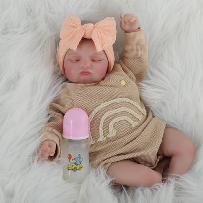 Reborn Baby Doll with Feeding Toy Kit