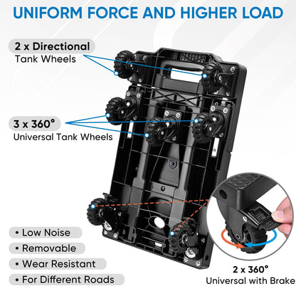 TICONN Portable Heavy Duty Folding Hand Truck