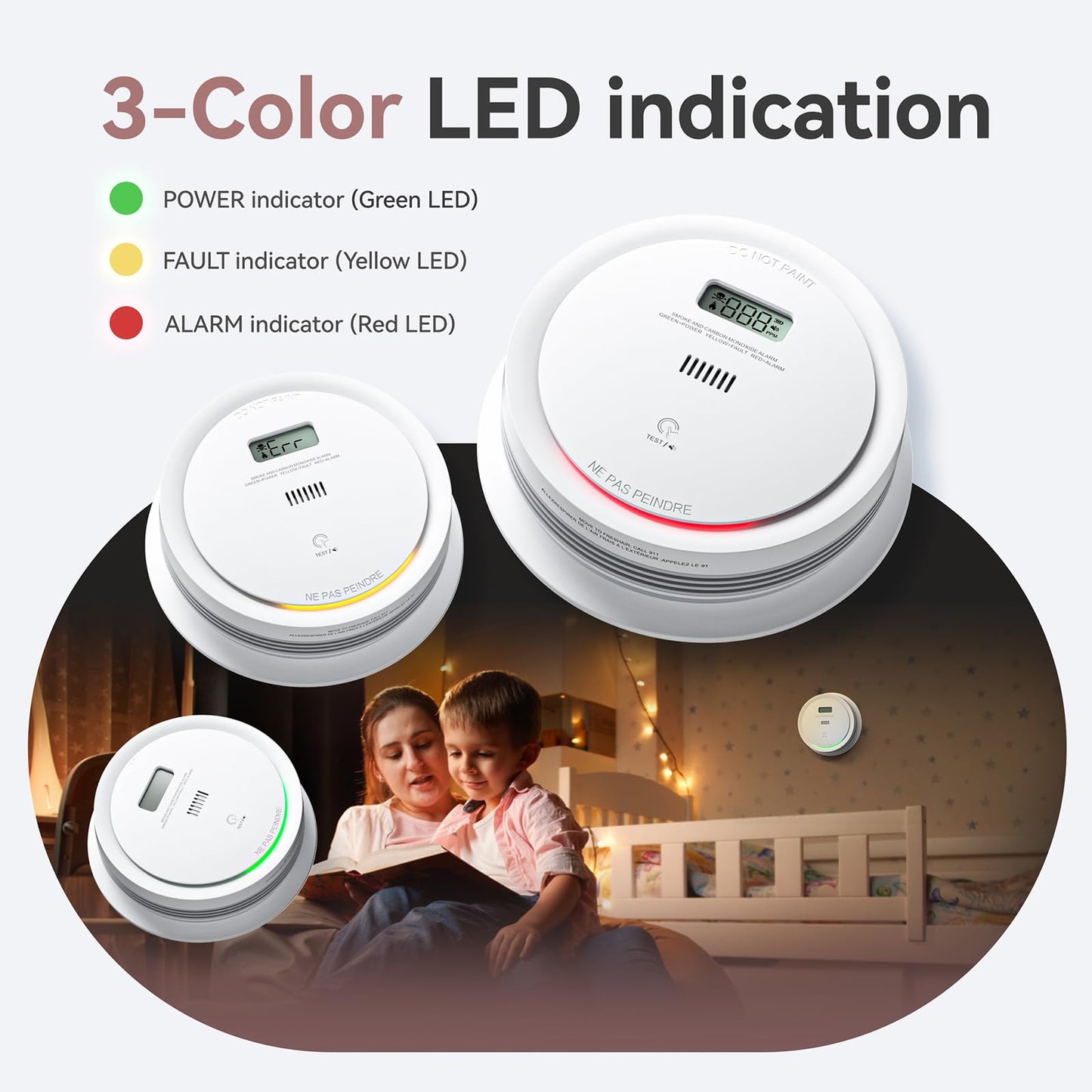 Smoke and Carbon Monoxide Detector Combo 5-Pack