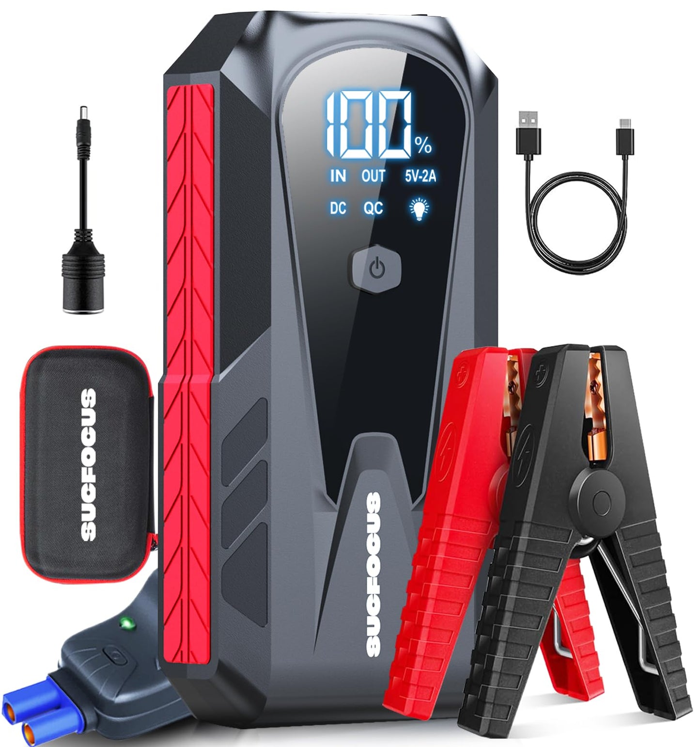 3000A Portable Jump Starter for Gas and Diesel