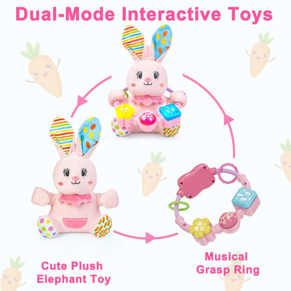 Baby Bunny Musical Stuffed Toy for Infants