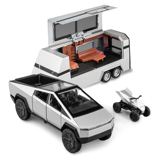 Diecast Cyber Truck Toy with Lights and Sounds