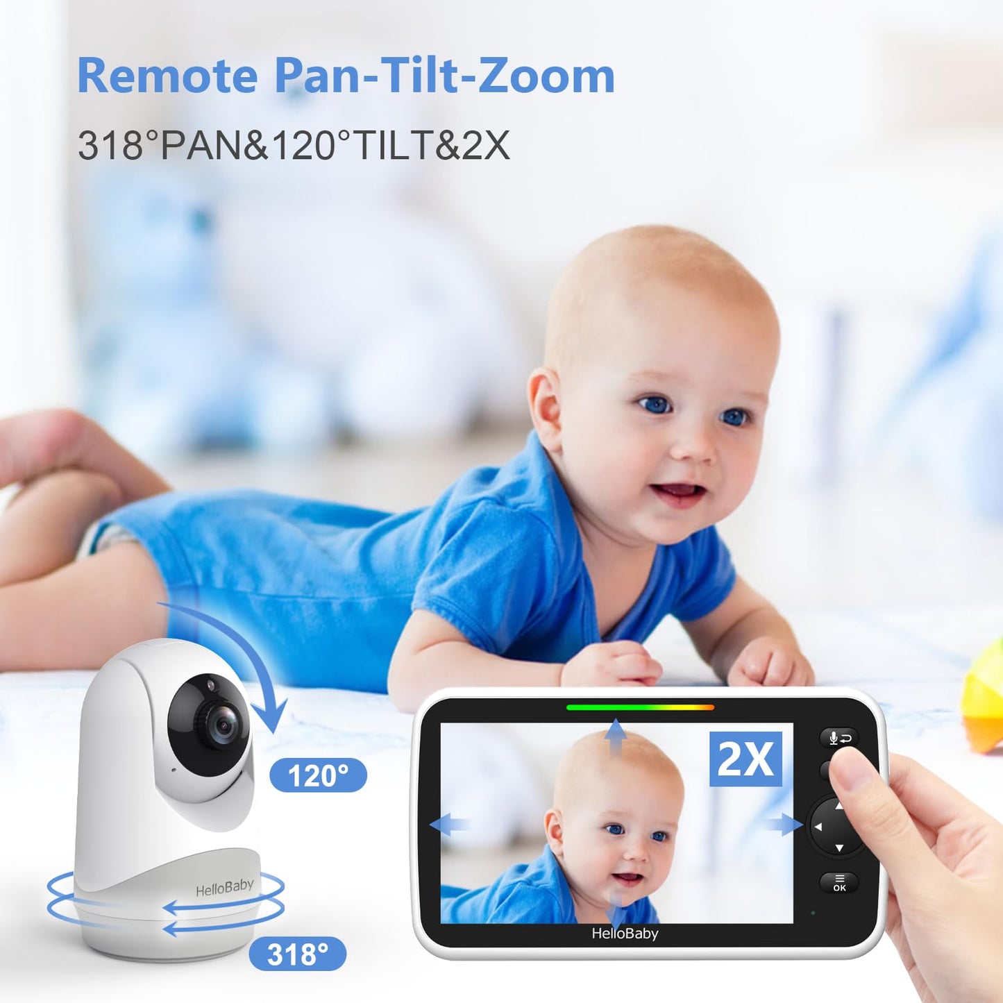 HelloBaby Video Baby Monitor with Night Vision