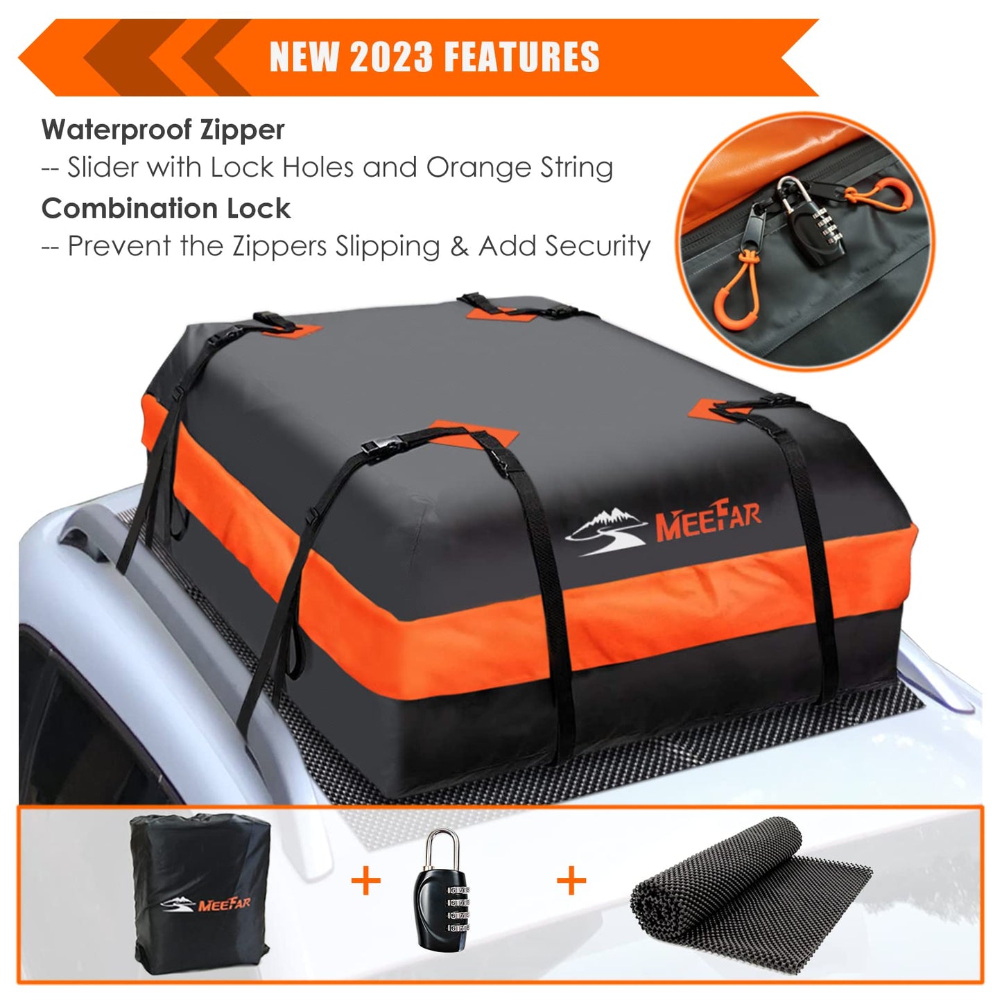 MeeFar Waterproof Car Roof Cargo Carrier Bag