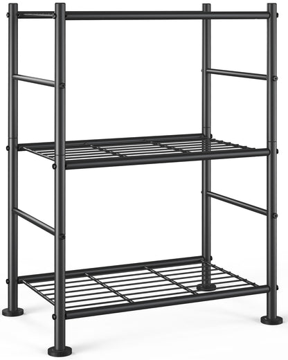 3-Tier Metal Storage Shelves for Home & Garage
