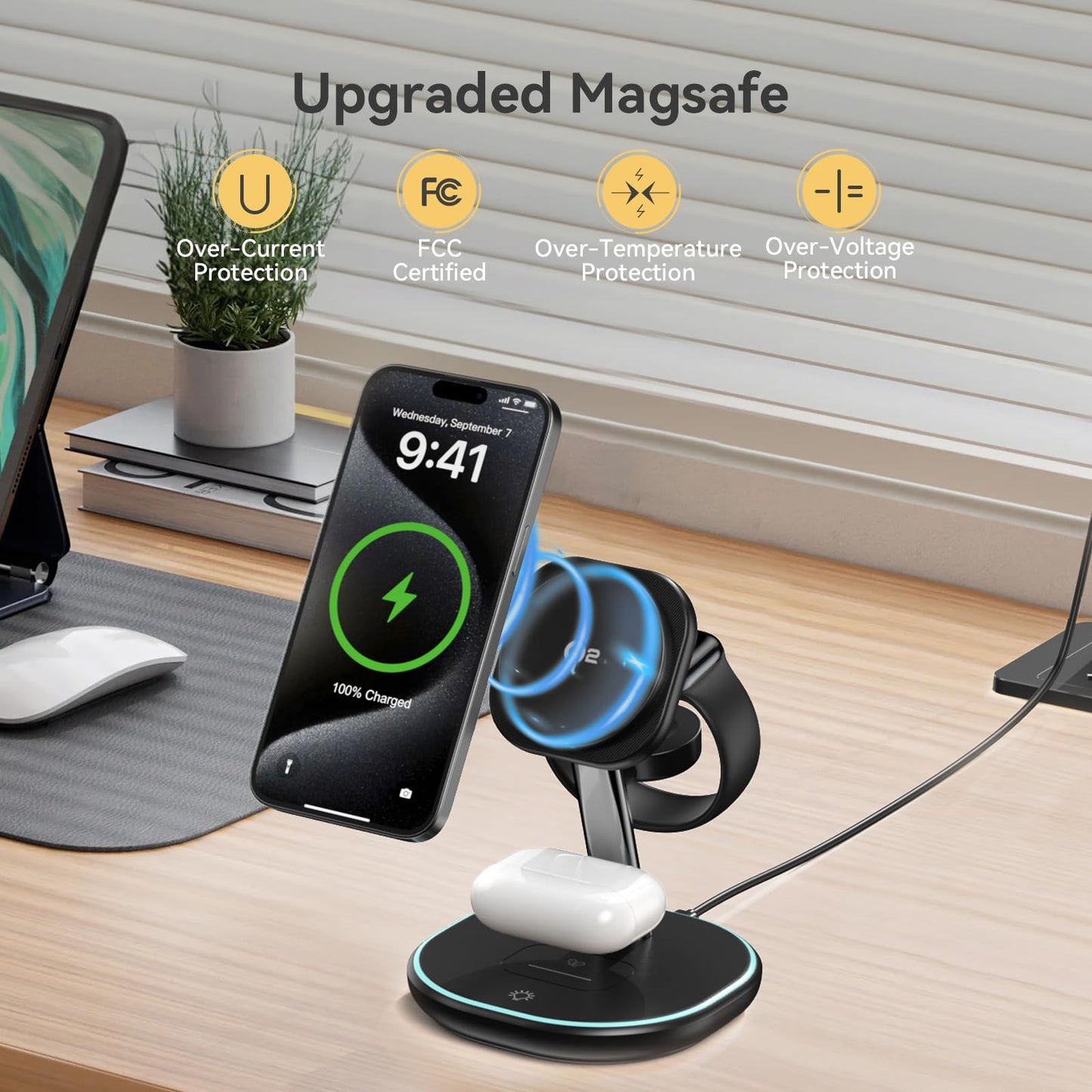 3 in 1 Wireless Charging Station for iPhone
