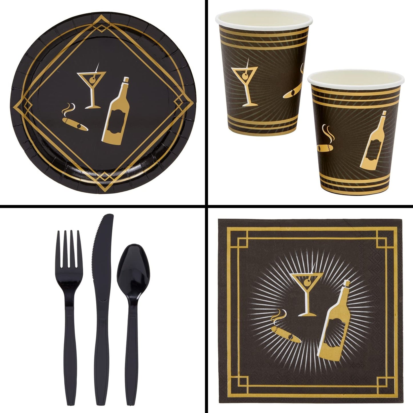 1920s Murder Mystery Party Supplies for 24