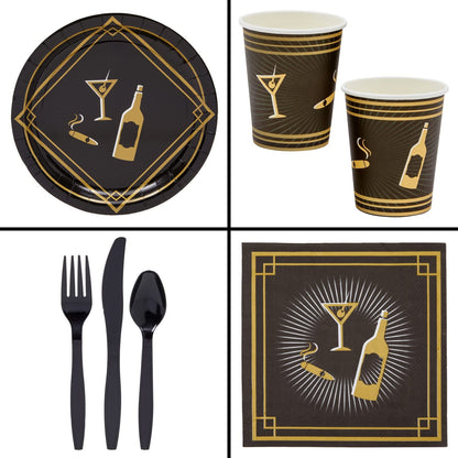 1920s Murder Mystery Party Supplies for 24