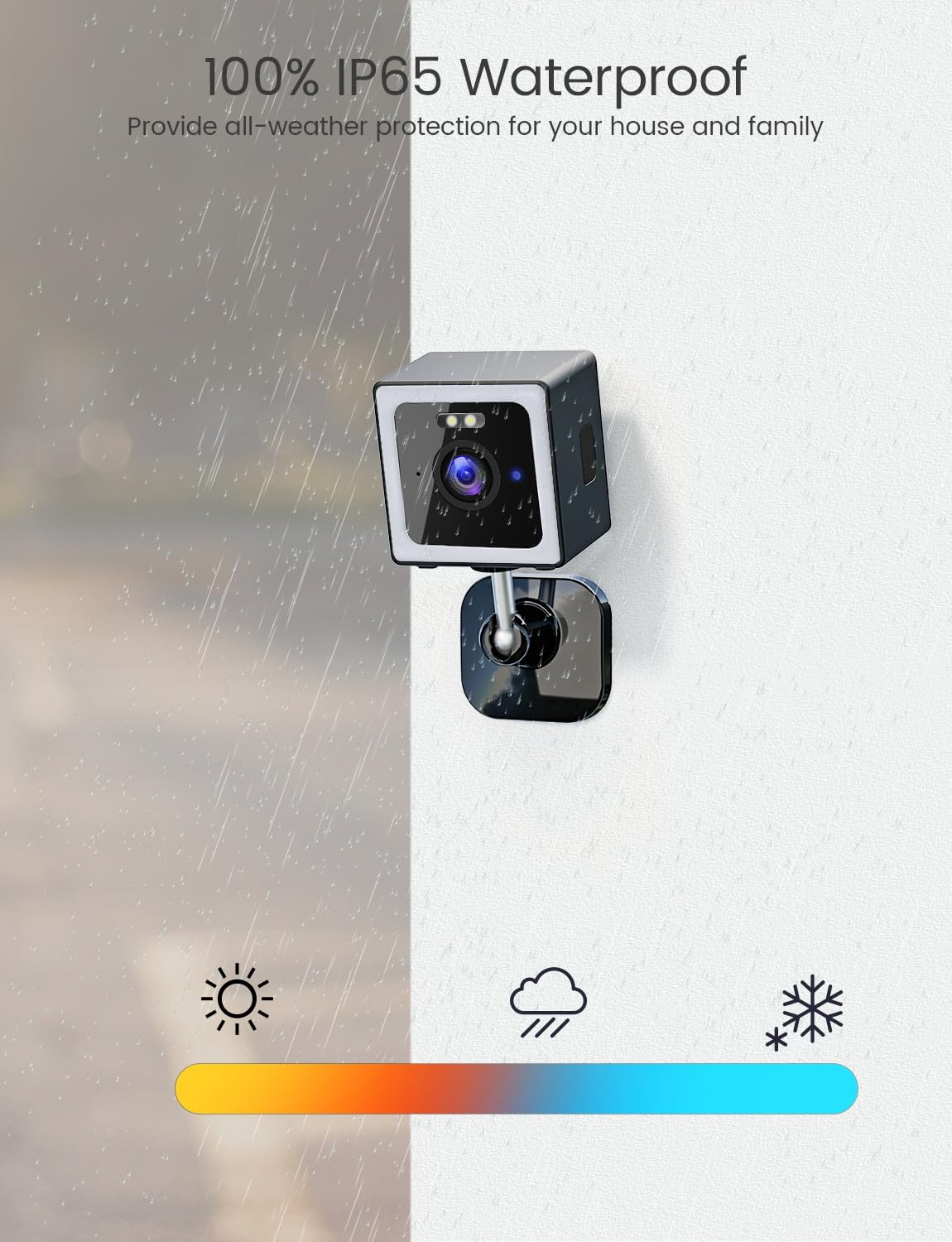 Viigytek 2K Outdoor WiFi Security Camera with Audio