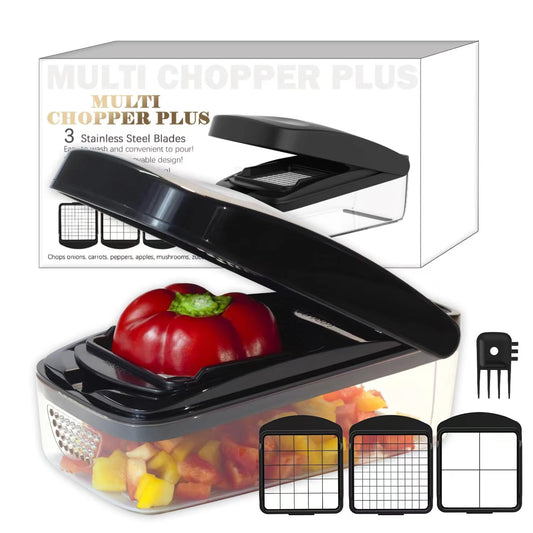 KITIDEA Vegetable Chopper with Container and Dicer