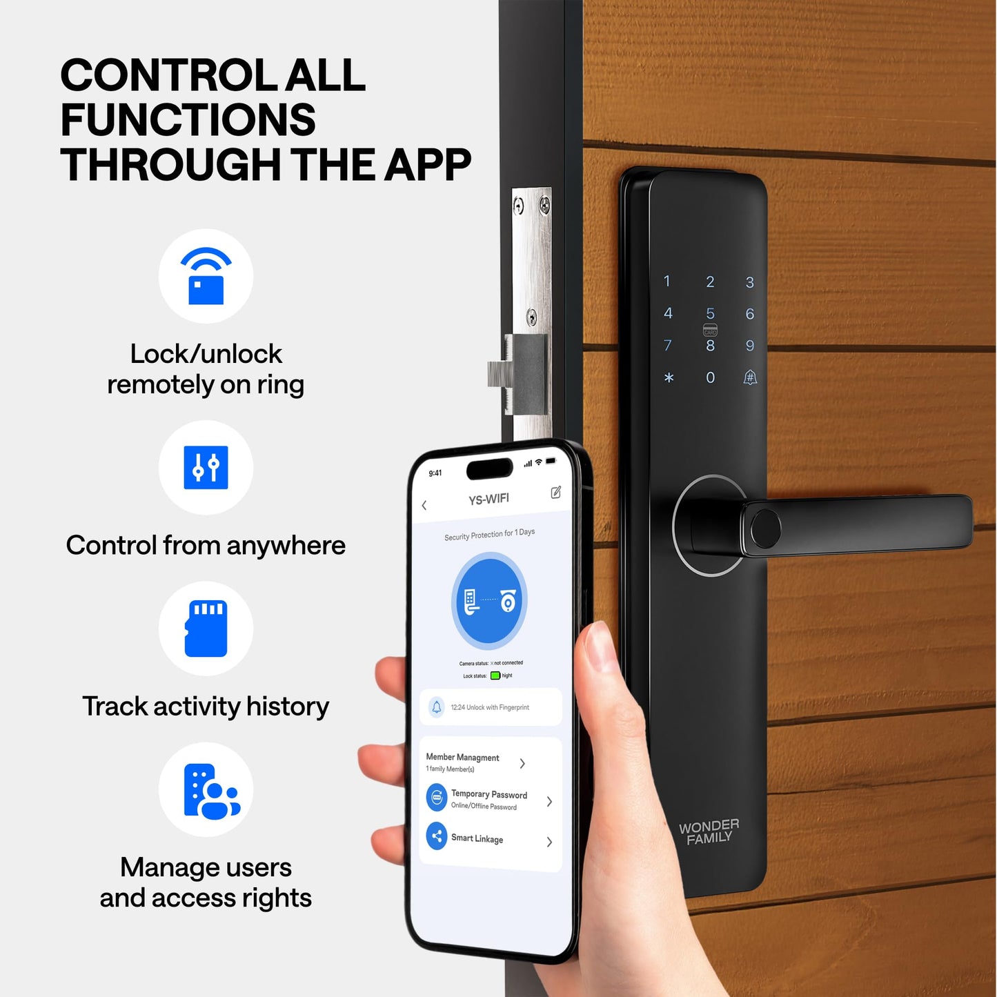 Smart Lock with WiFi Camera - WONDER FAMILY