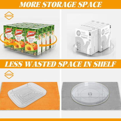 Lazy Susan Turntable Organizer for Refrigerator
