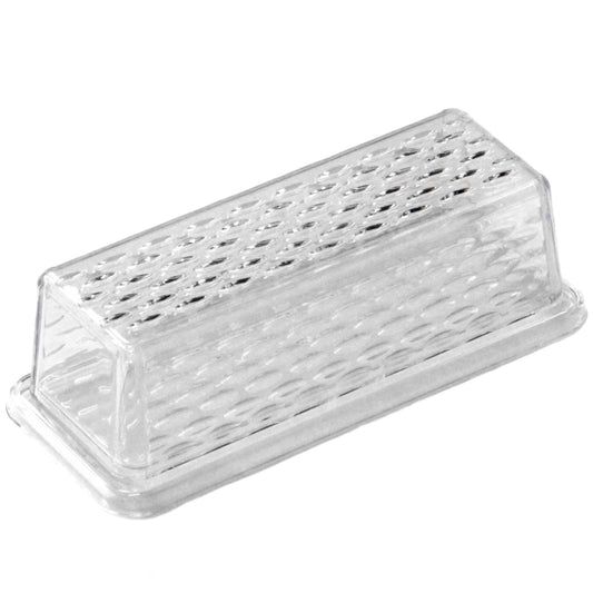 Chef Craft Clear Plastic Butter Dish, 7 Inches