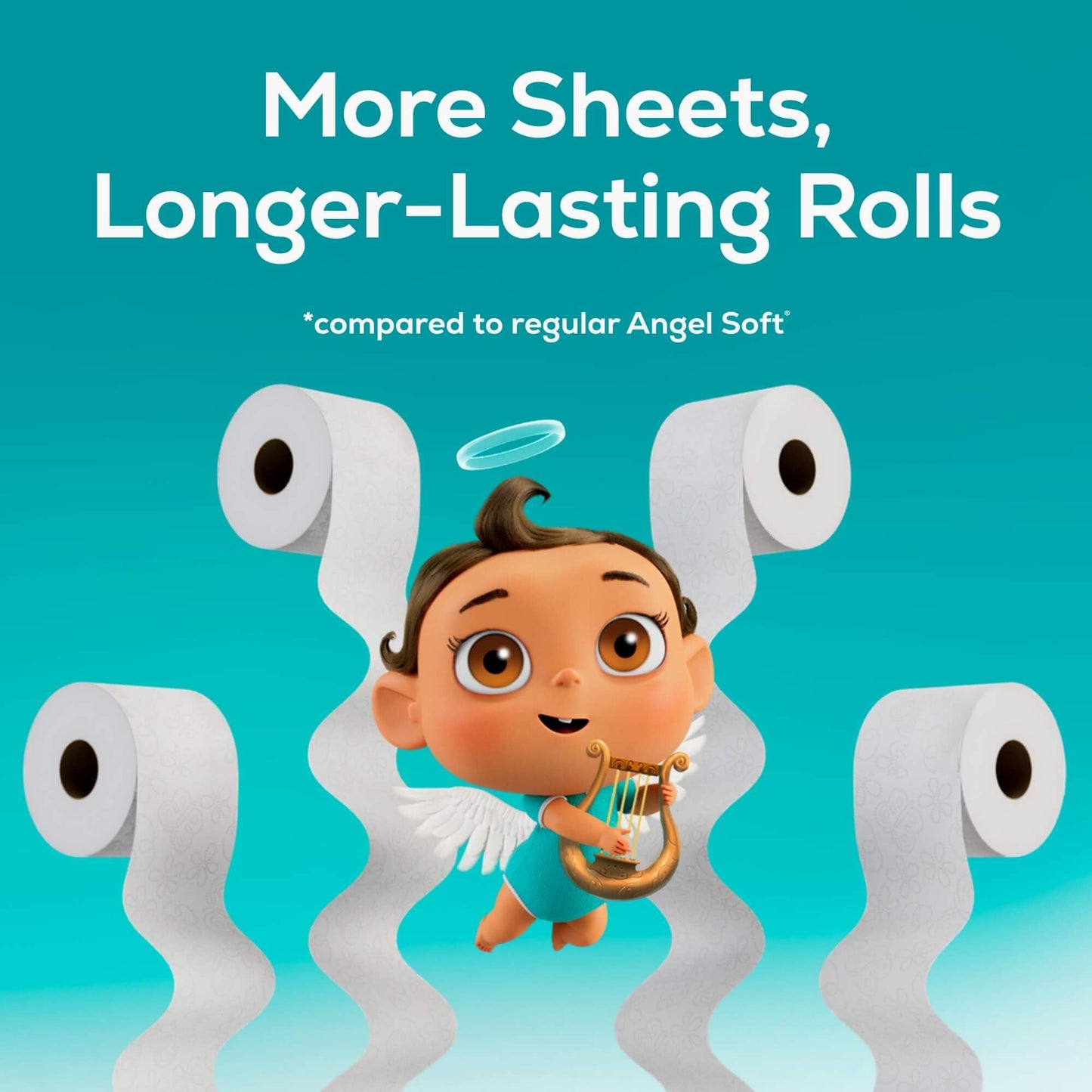Angel Soft Ultra Toilet Paper, 6 Mega Rolls