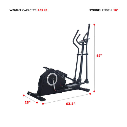 Sunny Health Elliptical Trainer - Programmable Cardio