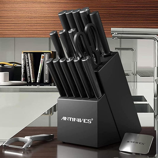 ANTINIVES 18-Piece High Carbon Knife Set