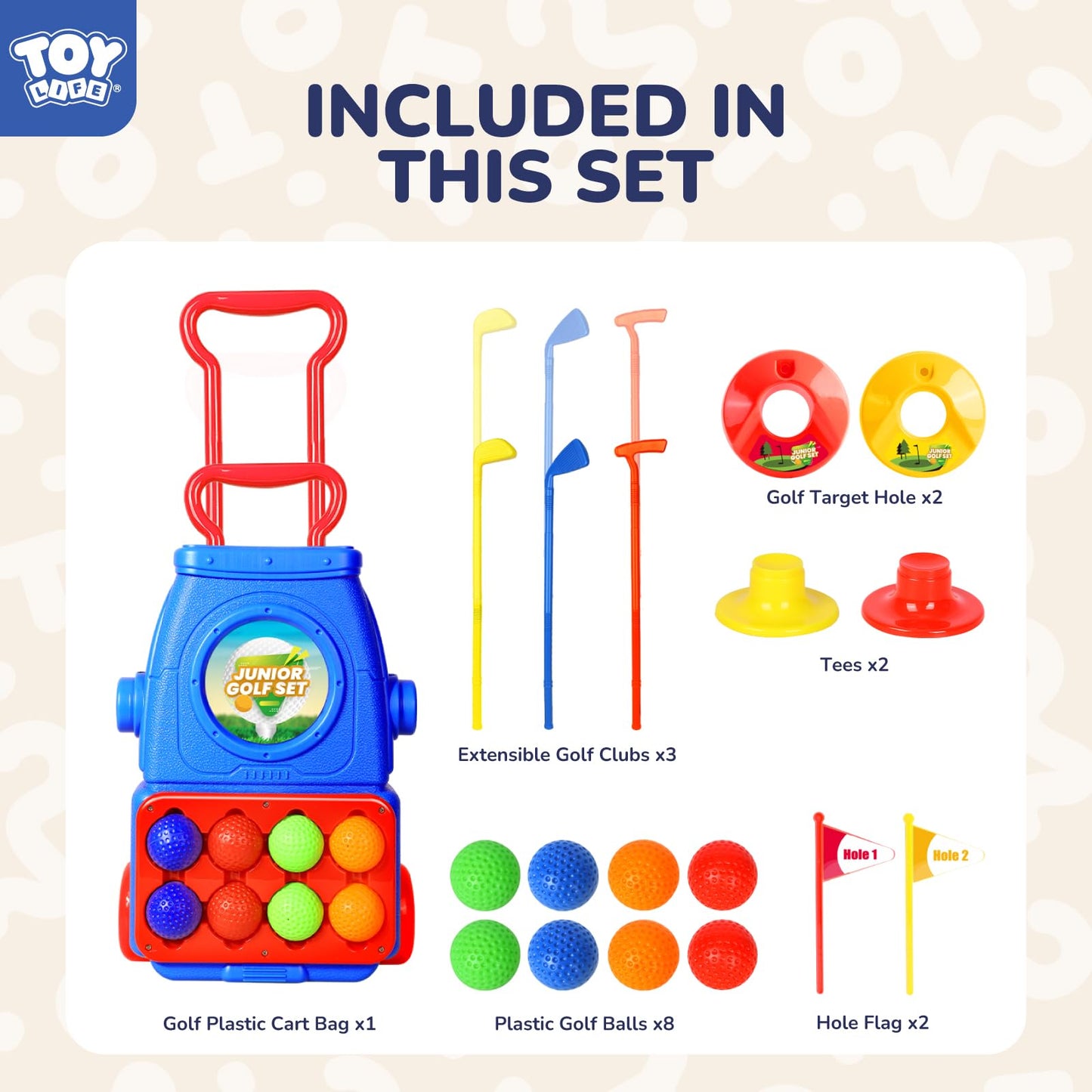 TOY Life Kids Mini Golf Set for Ages 3-8