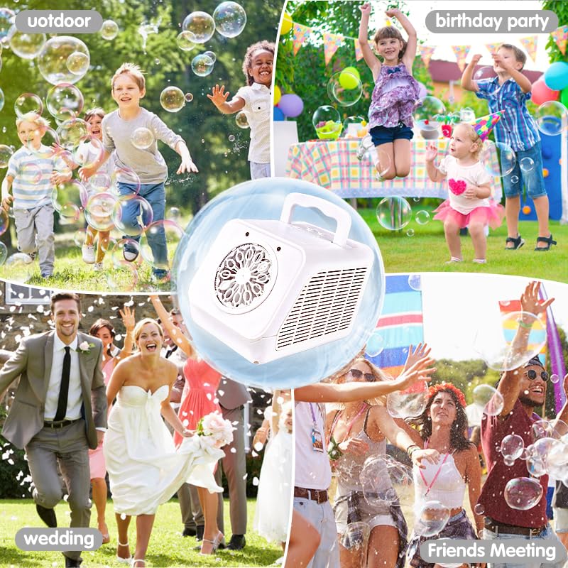 Electric Bubble Machine for Kids with Rechargeable Batteries