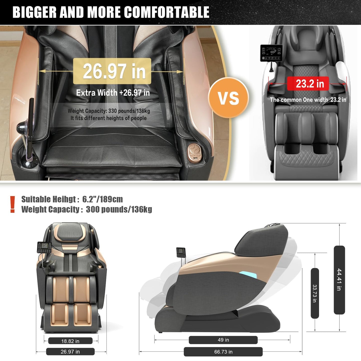Full Body Massage Chair with 9 Auto Programs