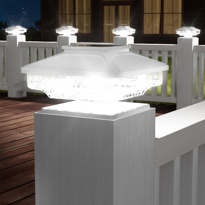 Solar Post Cap Lights for Garden and Patio