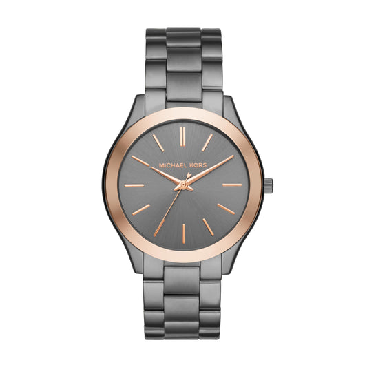 Michael Kors Slim Runway Three-Hand Gunmetal Stainless Steel Men's Watch (Model: MK8576)