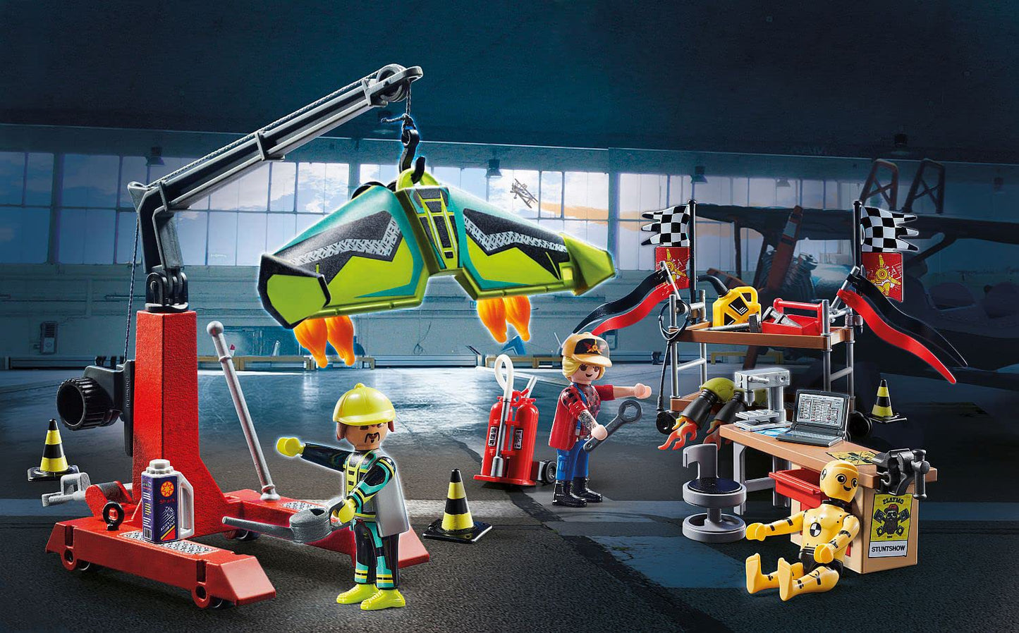 Playmobil Air Stunt Show Service Station Set