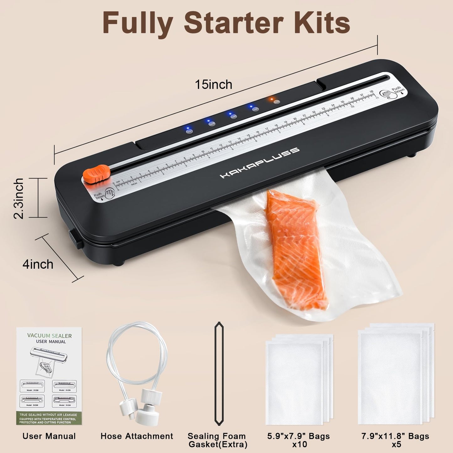 Automatic Food Vacuum Sealer With Bags