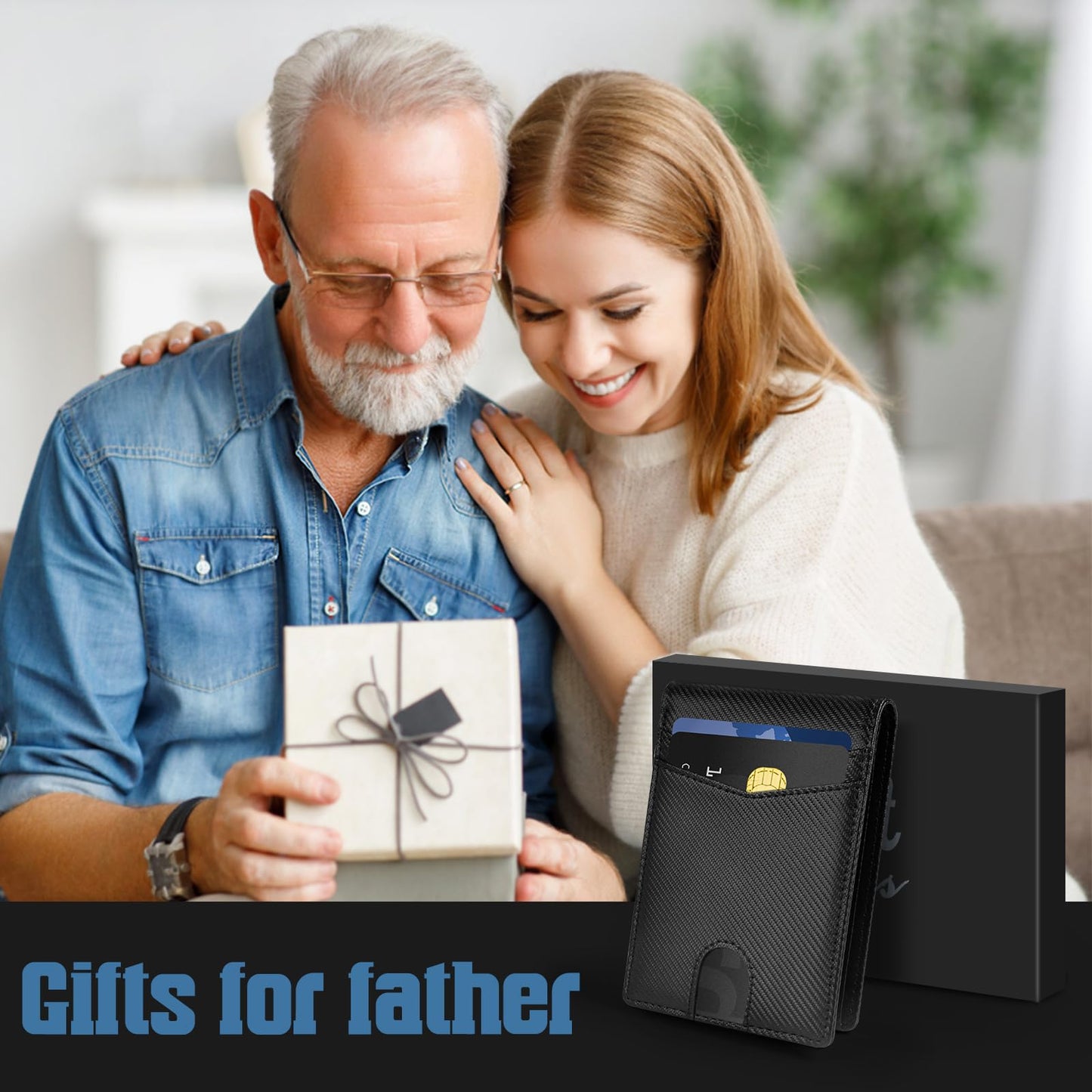 Personalized RFID Blocking Wallet for Dads