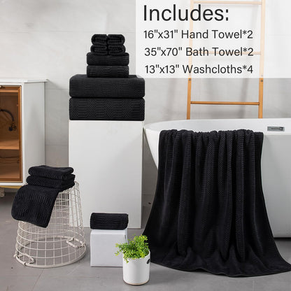 8-Piece Bath Towels Set by Hailea