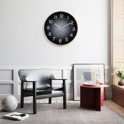 QWANPET Wall Clock,12" Modern Round Wall Clocks,Quality Quartz Silent Non-Ticking Wall Clock,Decor Wall Clocks for Living Room Bedroom Kitchen Home