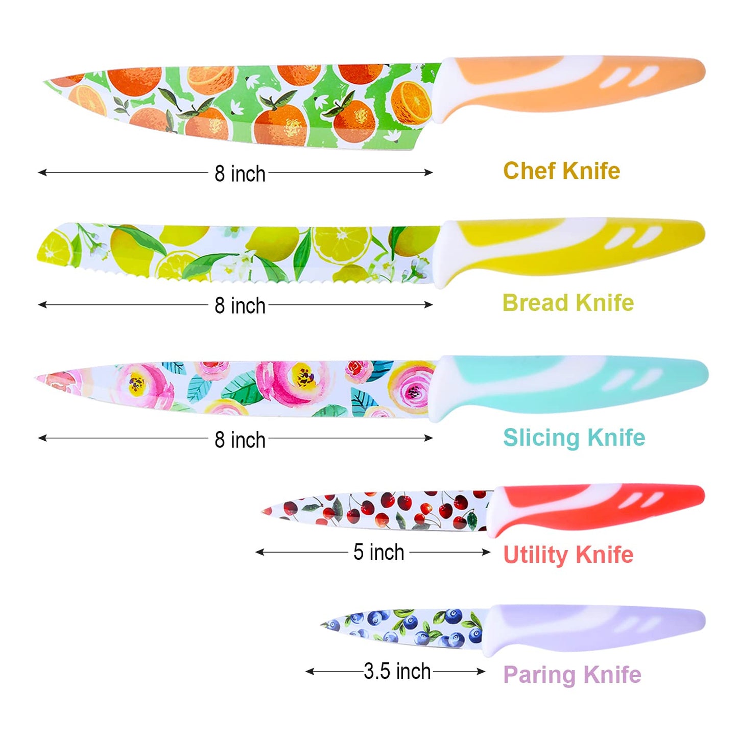 10-Piece Stainless Steel Kitchen Knife Set