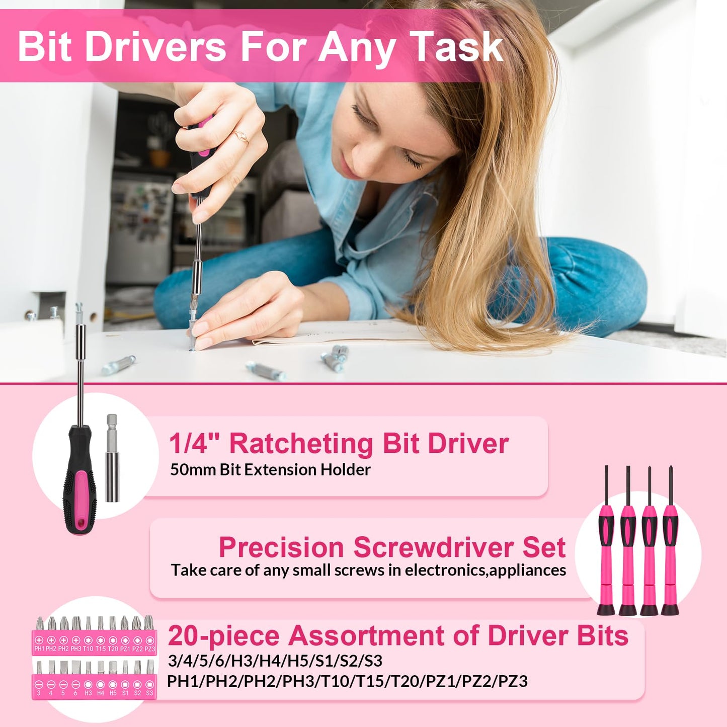 THINKWORK 40-Piece Household Tool Set with Toolbox