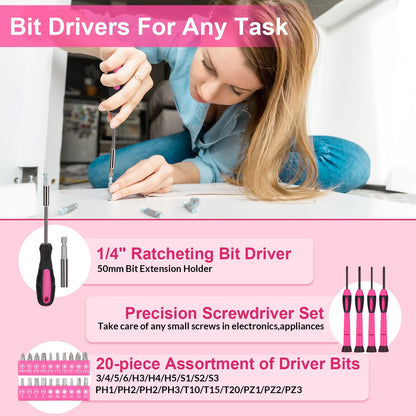 THINKWORK 40-Piece Household Tool Set with Toolbox