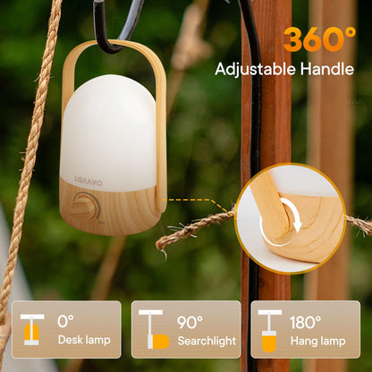 Portable Cordless Rechargeable Bedside Lamp