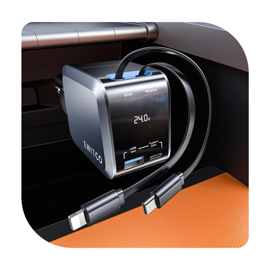 72W Fast Charging USB C Car Charger