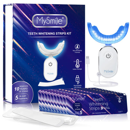 10 Pcs MySmile Teeth Whitening Strips Kit