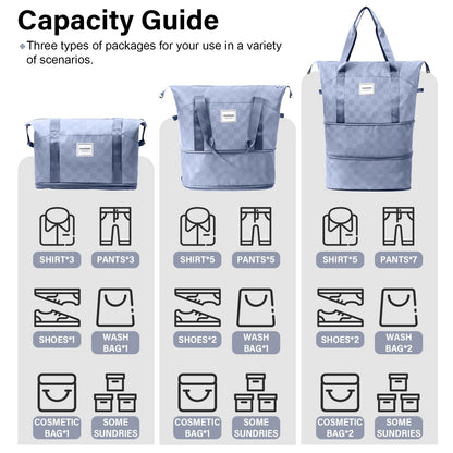 Expandable Rolling Duffel Bag with Wheels