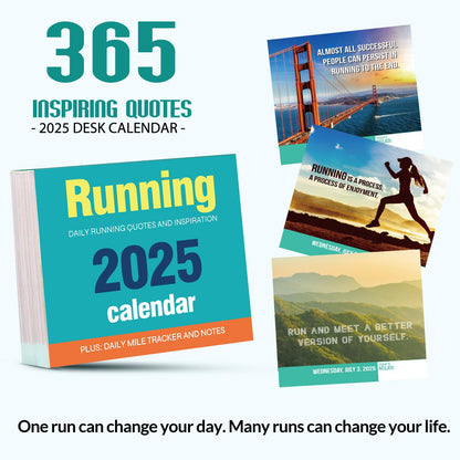 2025 Motivational Desk Calendar for Runners